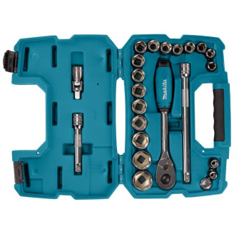 Набір головок з тріскачкою Makita 1/2", 23 шт, B-65589