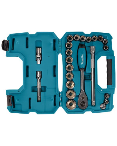 Набір головок з тріскачкою Makita 1/2", 23 шт, B-65589  - фото 3