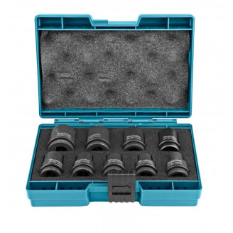 Makita B-66232 | Набір ударних головок Makita 1/2'', 35 мм, 9 шт, B-66232