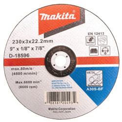 Відрізний диск по металу Makita 230х22.23х3 мм, D-18596