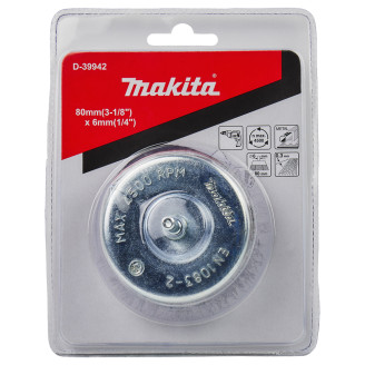 Проволочная чашечная щетка Makita 80мм, D-39942