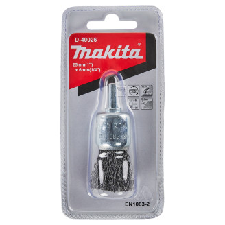 Горфорвана щітка з дротом MAKITA 6х25х0,3 мм, D-40026