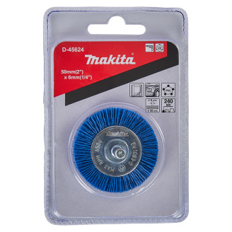 Нейлонова конічна щітка Makita для кінцевої обробки 50х6мм, D-45624