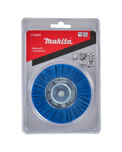 Нейлонова конічна щітка для кінцевої обробки Makita 100х6мм, D-45652  - фото 2