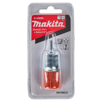 Нейлоновая узкая щетка для грубой очистки Makita 30х6мм, D-45696