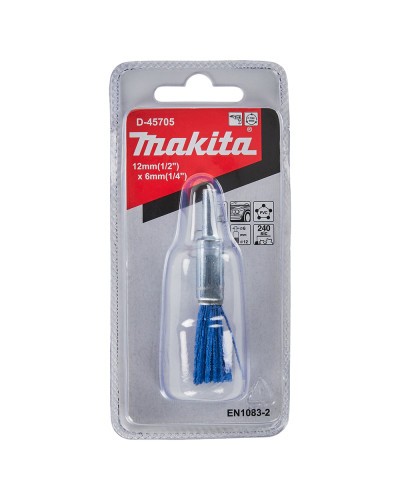 Нейлонова вузька щітка Makita для кінцевої обробки 12х6мм, D-45705 - фото 2 Нейлонова вузька щітка Makita для кінцевої обробки 12х6мм, D-45705 - фото 2
