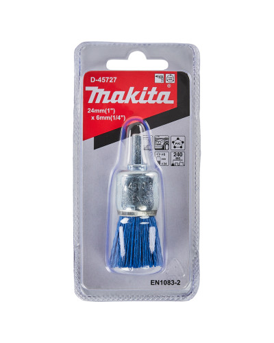 Нейлонова вузька щітка Makita для кінцевої обробки 24х6мм, D-45727 - фото 2 Нейлонова вузька щітка Makita для кінцевої обробки 24х6мм, D-45727 - фото 2