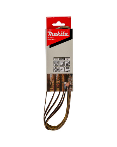 Makita D-67094 | Набор шлифовальных лент 30х533 мм К100 (5 шт.) Makita D-67094