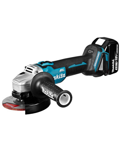 Аккумуляторная угловая шлифмашина Makita LXT DGA504RTJ  - фото 3