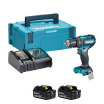 Аккумуляторная ударная дрель-шуруповерт Makita LXT DHP485RFJ