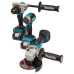 Набір інструментів Makita LXT DLX3155TJ (DDF486, DTD153, DGA504, BL1850Bx2, DC18RC, Makpac)  - фото 2