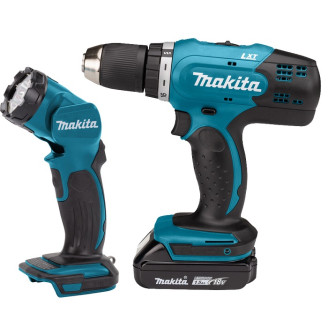 Makita SET-DDF453SYX5-0823 | Набір інструментів дриль-шурупокрут Makita LXT DDF453SYX5 та акумуляторний ліхтар Makita LXT DML815