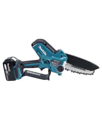 Аккумуляторная цепная пилка Makita LXT DUC150Z + аккумулятор BL1830B+ зарядное устройство DC18RC  - фото 4
