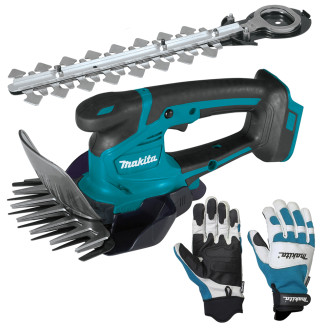 Makita SET-DUM604ZX-0724 | Набір акумуляторні ножиці для трави + ніж кущоріз MAKITA LXT DUM604ZX та професійних рукавичок