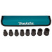 Набір ударних головок Makita 1/2''. 38 мм, 8 шт, E-02989