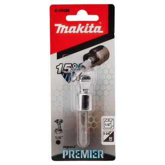 Ударний тримач головок шарнірний Makita XTT Impact Premier з 1/4' на 1/2', 60 мм, E-03436