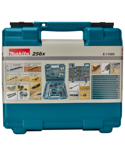 Набор сверл и бит Makita 256 ед., E-11689  - фото 7