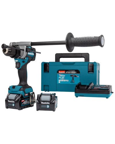 Акумуляторний дриль-шурупокрут з ударом MAKITA XGT HP001GD201  - фото 3