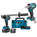 Набір Makita XGT гайкокрут TW005GZ + ударний дриль-шурупокрут HP001GD201