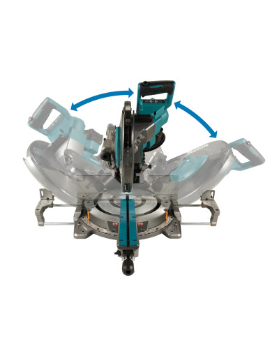 Акумуляторна торцювальна пила з протяжкою Makita XGT LS003GZ01 (каркас)  - фото 3