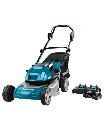 Аккумуляторная газонокосилка MAKITA LXT DLM460PT2  - фото 4