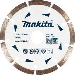 Алмазный диск по бетону и мрамору Makita 125х22.23х1.8 мм, D-52766
