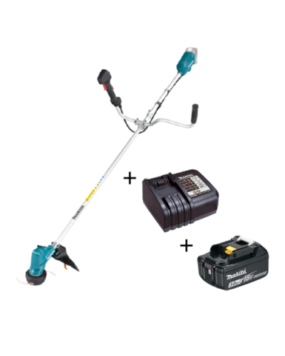 Makita SOFA-DUR190U | Набір Makita DUR190UZX3 (Акумуляторна коса DUR190UZX3+Акумулятор BL1830B+ Зарядний пристрій)