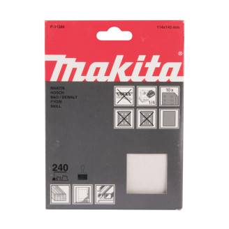 Набір білого шліфувального паперу 114х140 мм К240 (10 шт.) Makita P-36588