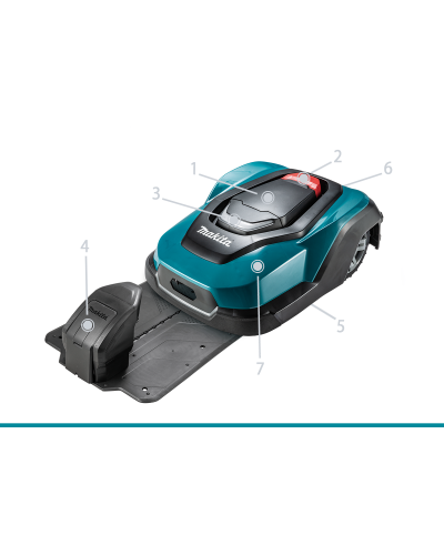 Акумуляторний робот-газонокосарка Makita RM350D  - фото 2