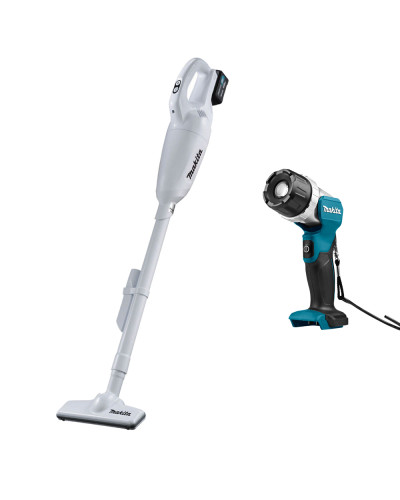 Makita SET-CL108FDWYW-0124 | Набор Makita CXT пылесос CL108FDWYW + фонарь DEBML106