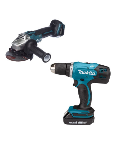 Makita SET-DGA504-0124 | Набор Makita LXT угловая шлифмашина DGA504Z+ дрель-шуруповерт DDF453SYX5