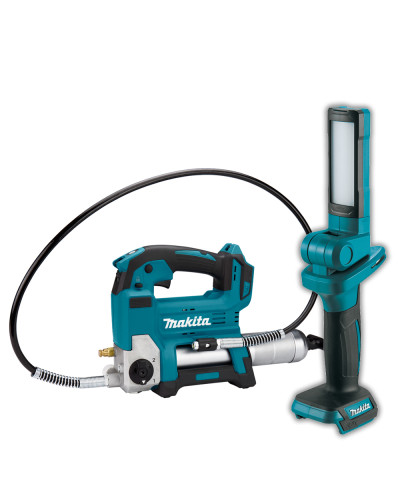 Makita SET-DGP180Z-0724 | Набор аккумуляторного инструмента Makita LXT пистолет для смазки DGP180Z и фонарь DML816X