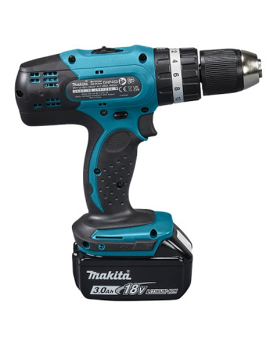 Набор Makita аккумуляторная ударная дрель-шуруповерт DHP453RFX8 и аккумуляторный фонарь DML816X  - фото 4
