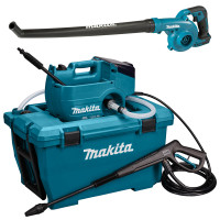 Набор аккумуляторных инструментов Makita LXT мойка высокого давления DHW080ZK и воздуходувка DUB186Z