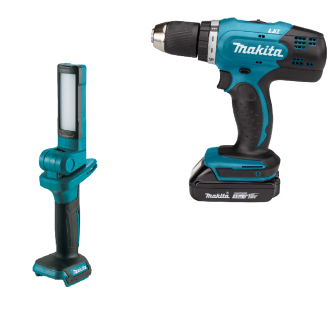 Makita SET-DML816-0624 | Набір акумуляторного інструменту Makita LXT ліхтар DML816X + дриль-шурупокрут DDF453SYX5