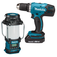 Набор аккумуляторного инструмента Makita LXT DMR055 и дрель-шуруповерт DDF453SYE