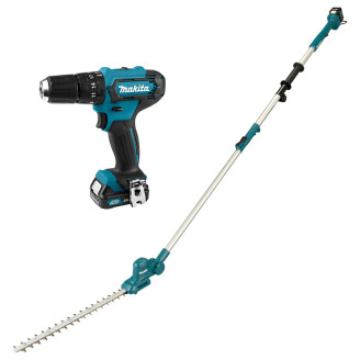 Makita SET-HP333DSAE-0724 | Набір акумуляторного інструменту Makita CXT дриль-шурупокрут з ударом HP333DSAE + кущоріз UN460WDZ