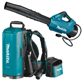 Makita SET-UB001CZ-0425 | Аккумуляторная воздуходувка Makita UB001CZ + портативный рюкзак для аккумуляторов PDC01