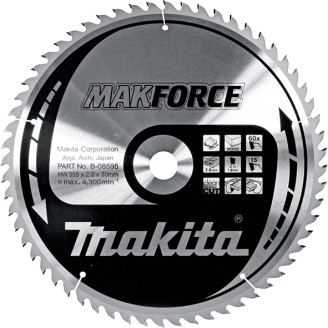Makita B-08595 | B-08595 MAKITA Пиляльний диск MAK Force по дереву 355x30 мм 60 зубів