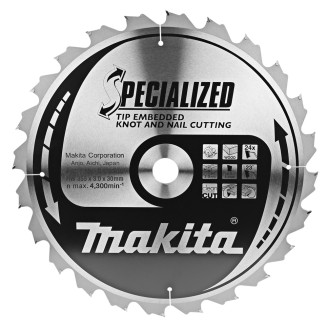 Makita B-09385 | B-09385 MAKITA Пильный диск для древесины с гвоздями SPECIALIZED 355x30 мм 24 зуб