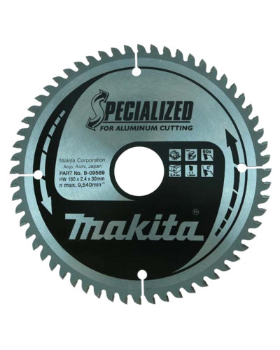 Makita B-09569 | B-09569 MAKITA Пиляльний диск по алюмінію 160х30 мм 60 зубів