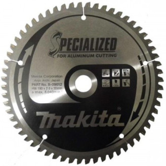 Makita B-09612 | B-09612 MAKITA Пиляльний диск для алюмінію 190х30 мм, 60 зубів 