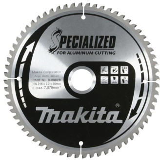 Makita B-09628 | B-09628 MAKITA Пиляльний диск по алюмінію 216х30 мм 64 зубів
