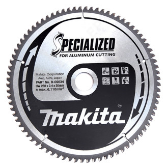 Makita B-09634 | B-09634 MAKITA Пиляльний диск по алюмінію 250х30 мм, 80 зубів