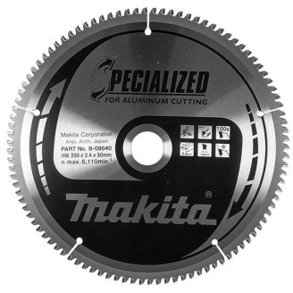Makita B-09640 | B-09640 MAKITA Пиляльний диск по алюмінію 250х30 мм, 100 зубів