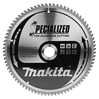 Makita B-09715 | B-09715 MAKITA Пиляльний диск по алюмінію 260х30 мм, 80 зубів