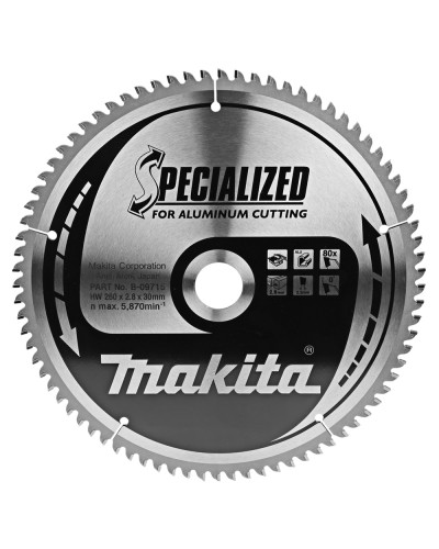 Makita B-09715 | B-09715 MAKITA Пиляльний диск по алюмінію 260х30 мм, 80 зубів
