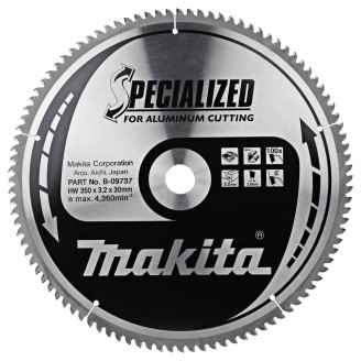 Makita B-09737 | B-09737 MAKITA Пильный диск по алюминию 350х30 мм, 100 зубов
