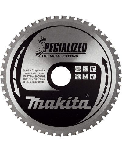 Makita B-09787 | B-09787 Пильный диск по стали SPECIALIZED 185x30 мм 48 зуб