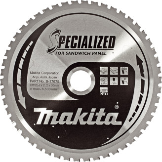 Makita B-17681 | B-17681 MAKITA Пиляльний диск по сендвіч-панелям 270х30 мм, 60 зубів 
